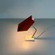 Table lamp with a red metal head, 1960, Germany