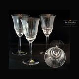 4 verres à vin en cristal ciselé Villeroy et Boch