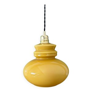 Suspension globe vintage - opaline