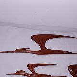 Wall decoration in teak Denmark 70