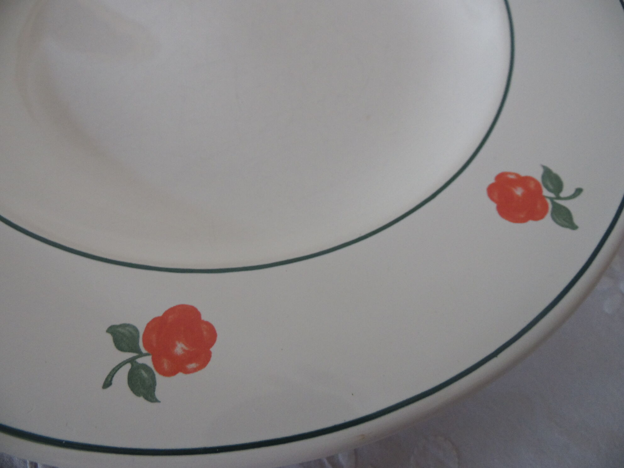 Set of 6 flat plates Niderviller