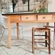 Old farm trade table 4 drawers