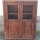 Old wooden glass cabinet