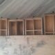 Petit meuble de métier en bois