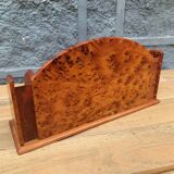 Mail holder in thuja, Art Deco style