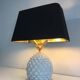 Designer pineapple lamp in porcelain