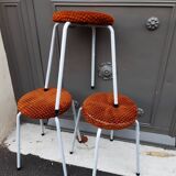 Metal and fabric stool