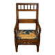Fauteuil d'époque Louis XIII en noyer vers 1680-1700