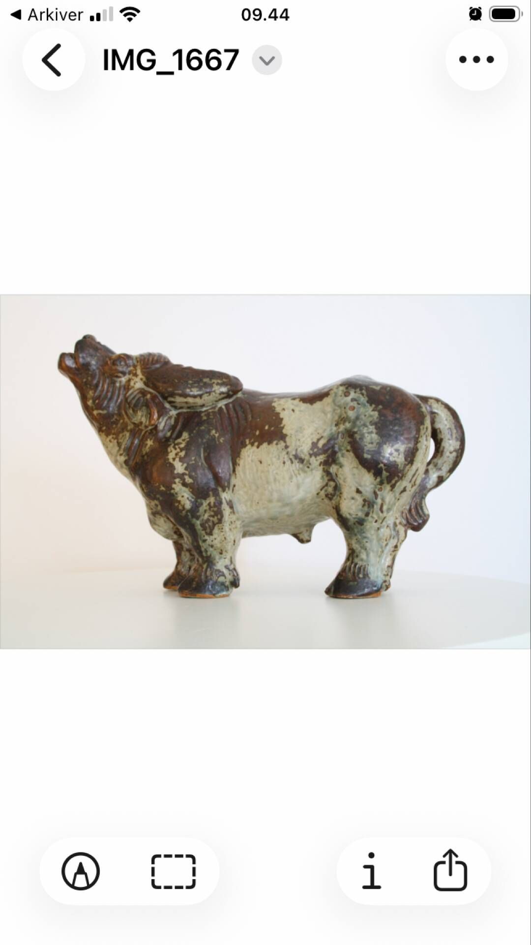 One-of-a-kind monumental pair: ultra-rare knud kyhn water buffaloes –