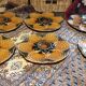 6 plates St-Jacques barbotine Sarrgeumines