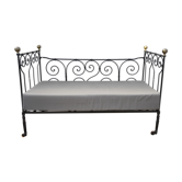 Wrought iron bed bench