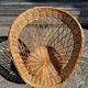Vintage rattan and wicker armchair