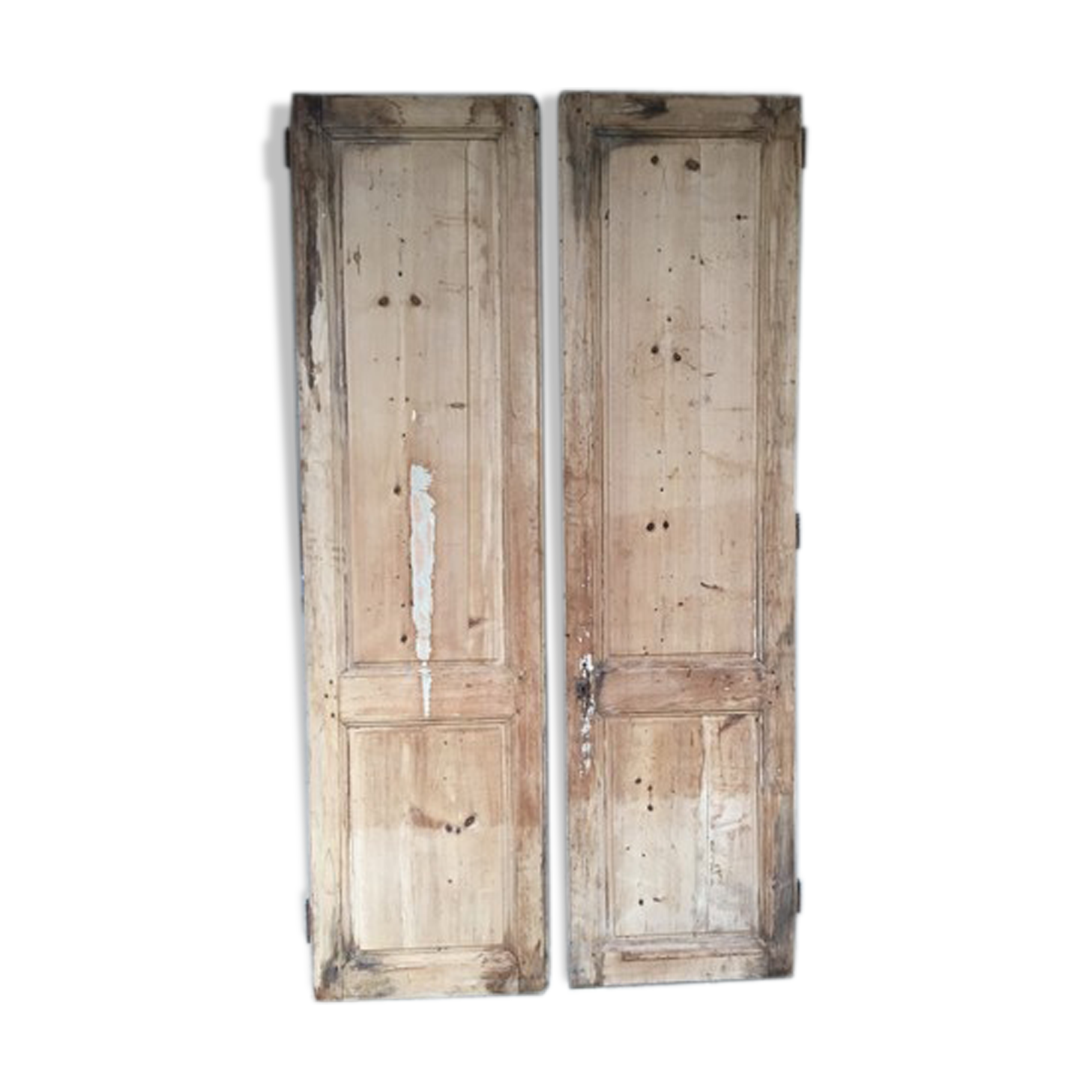 Pair of large old pine doors