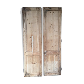Pair of large old pine doors
