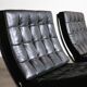 Pair of Barcelona chairs by Ludwig Mies van der Rohe for Knoll, 1960s.