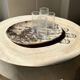 Lot de 4 verres à eau transparent torsadé H:12cm