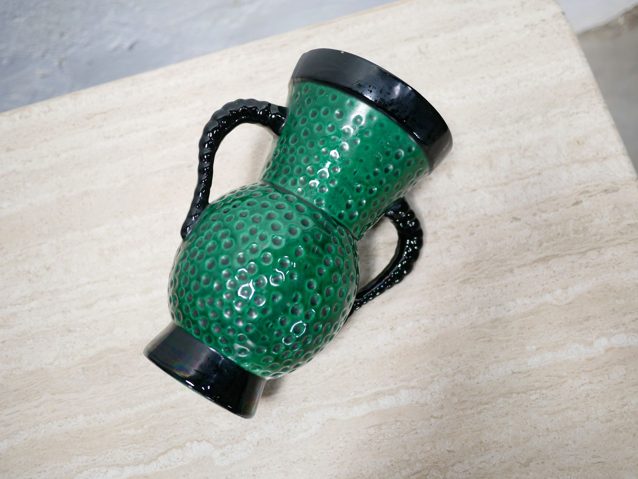 Vintage ceramic vase by Blanche Letalle for the Saint Clément factory