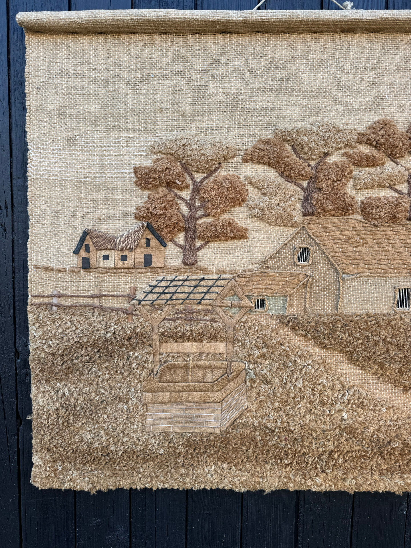 Large jute tapestry from the 70s.