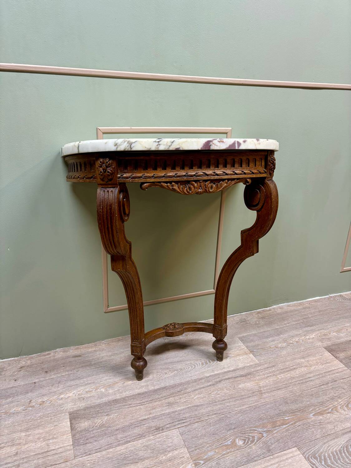 Louis xvi style oak wall console xix eme century