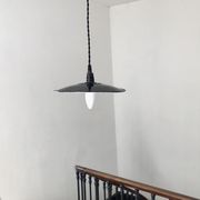 Suspension abat-jour en métal noir