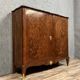 Louis XV style crossbow sideboard in noble wood marquetry circa 1850