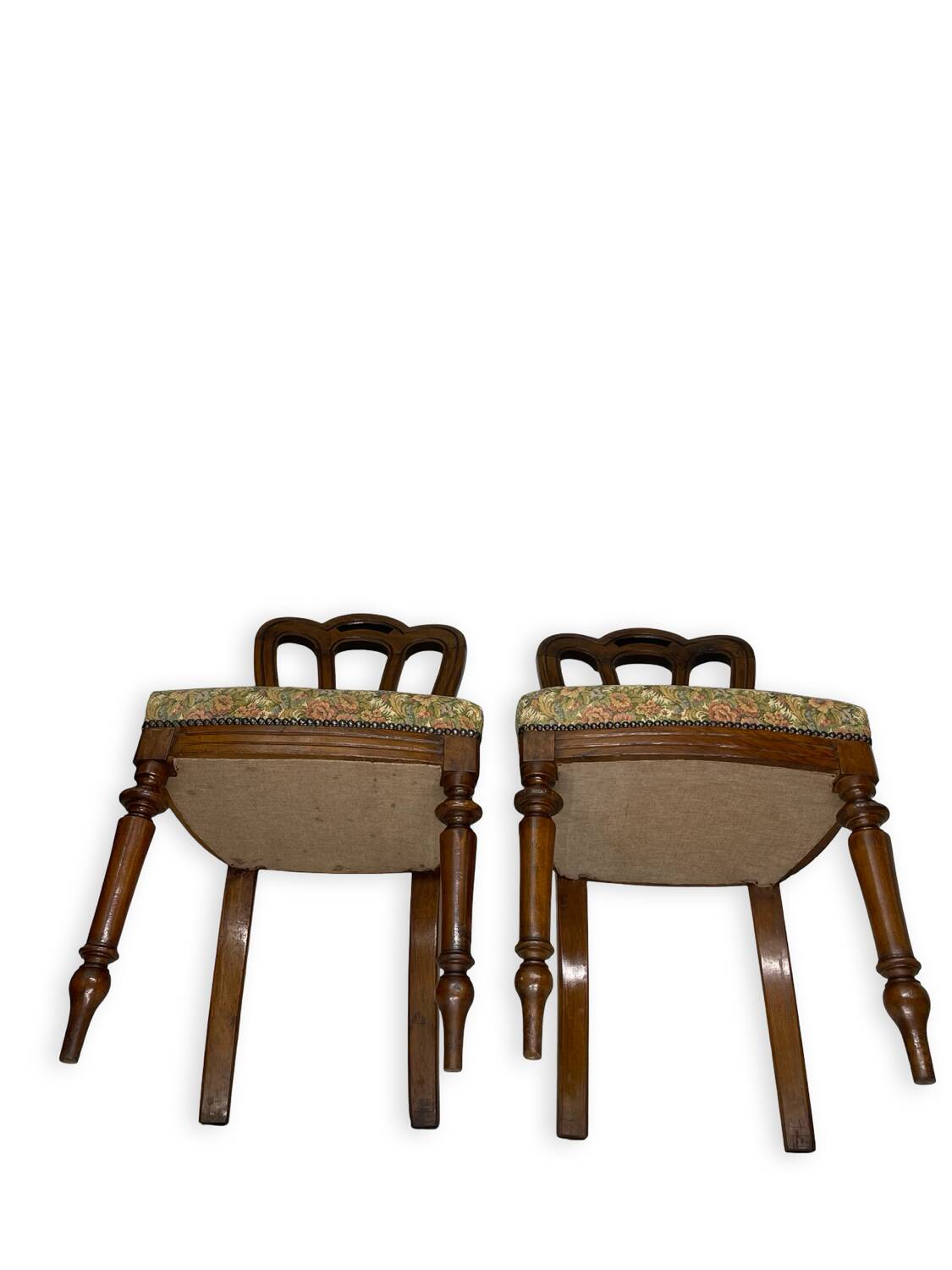 Ensemble de quatre chaises de style Umbertine