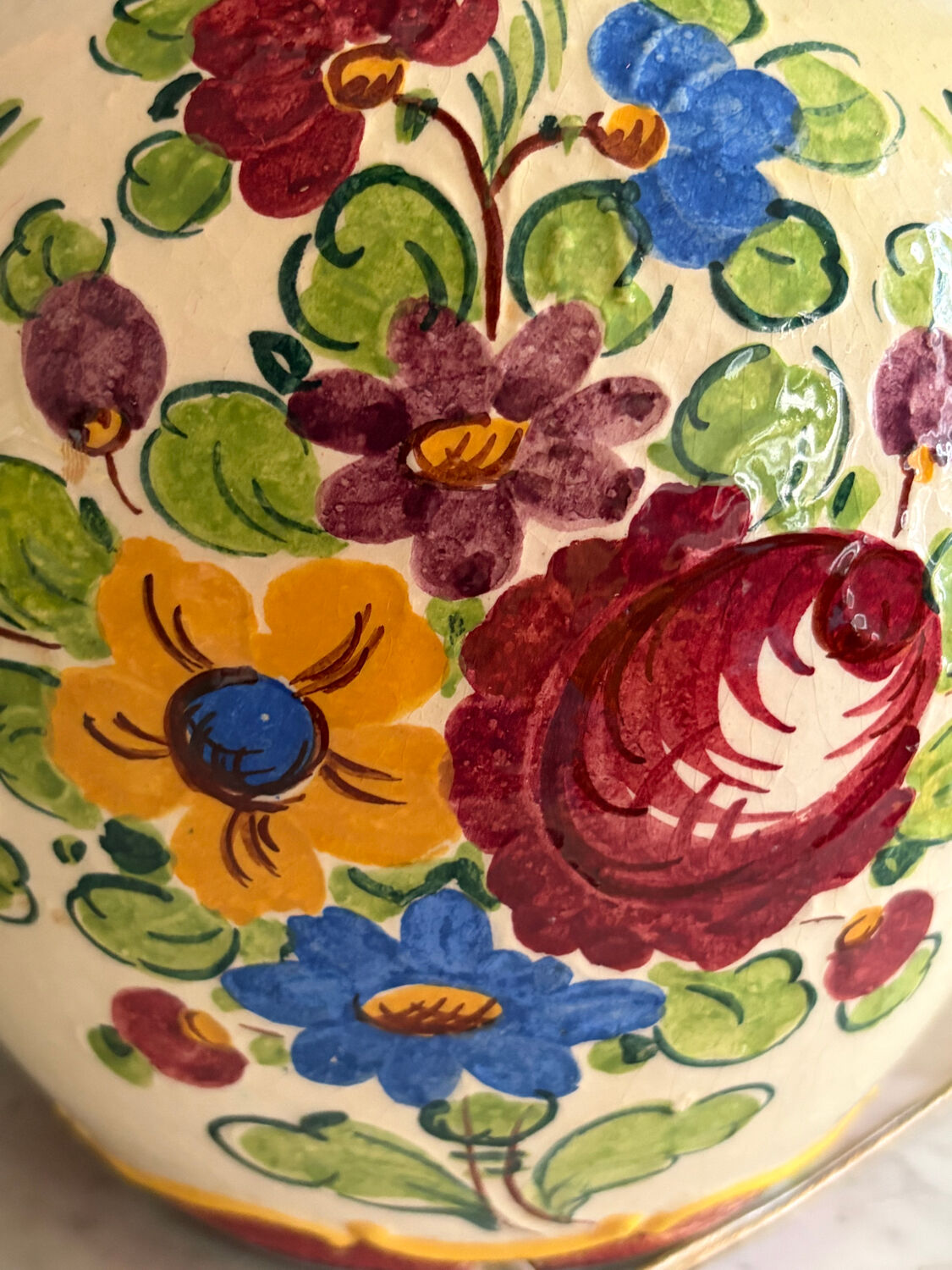 Pied de lampe en céramique
