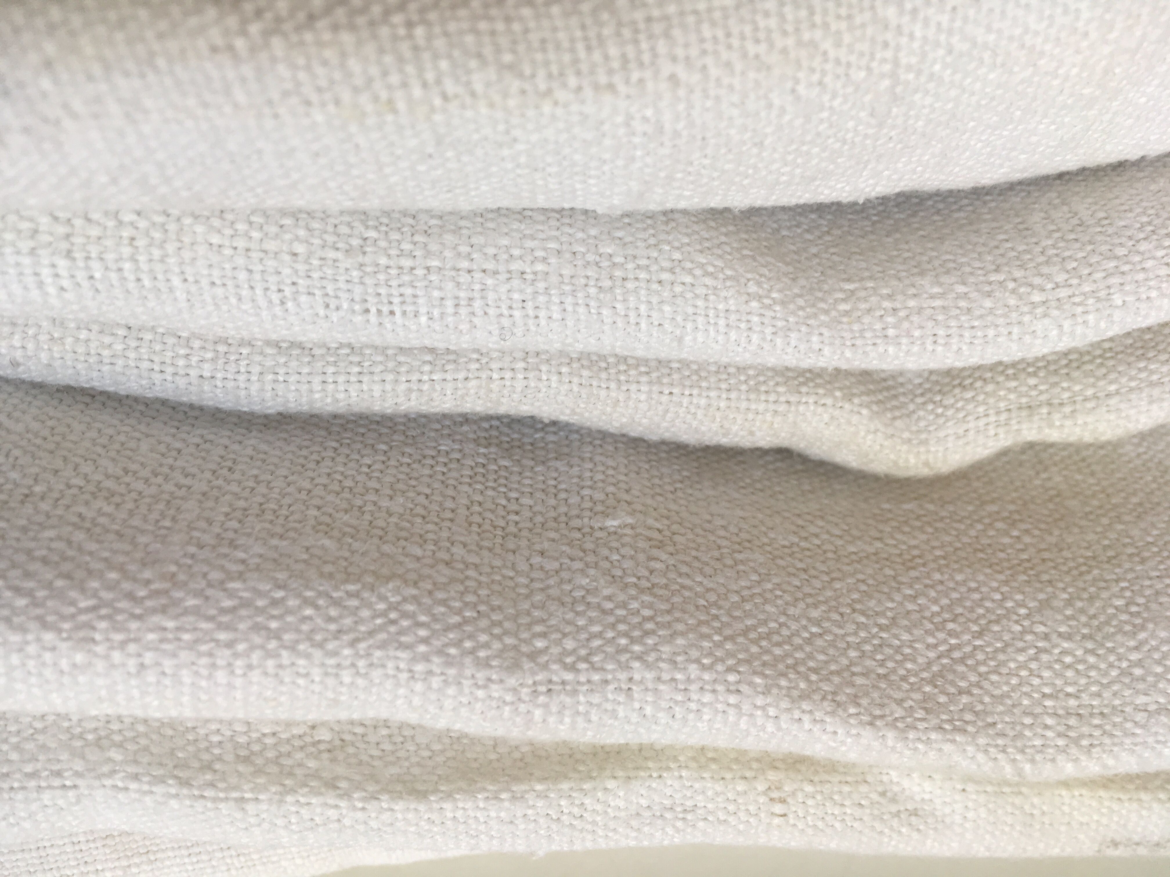 19th farm top in large raw linen cloth