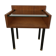 Table de chevet moderniste années 50 bois et verre
