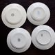Mismatched vintage ironstone dinner plates - Green decor