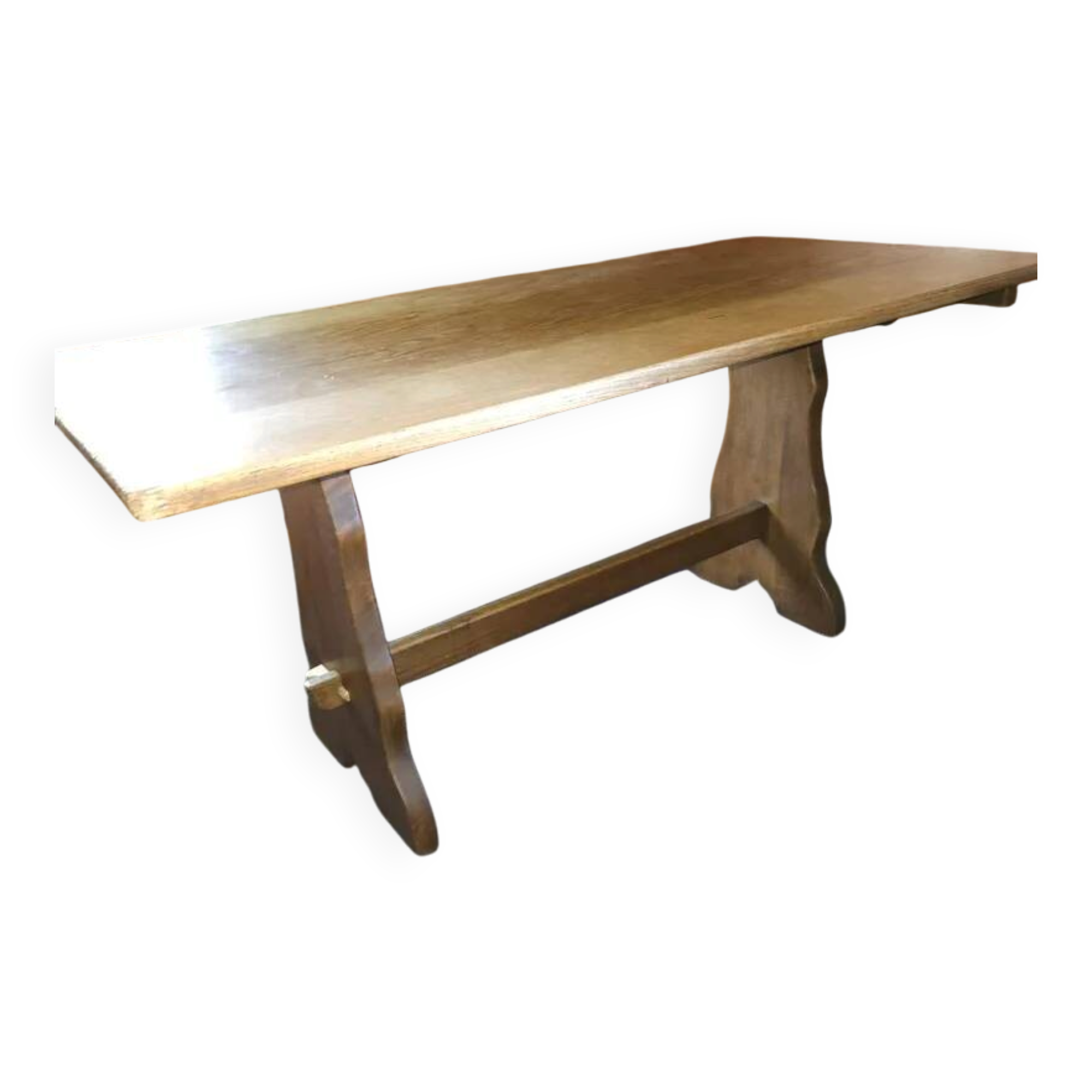 Vintage refectory table in solid oak