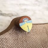 Sculpture en terre cuite peinte de Fior Candido, années 1980