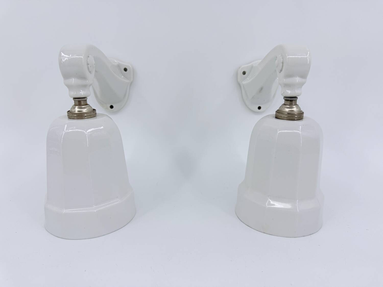 Art Deco porcelain wall lights