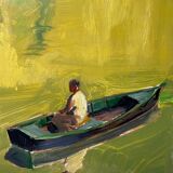 HSP painting "The Boats" by Henri Neuzeret (1898 - 1989)