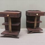Pair of Art Deco bedside tables 1930s