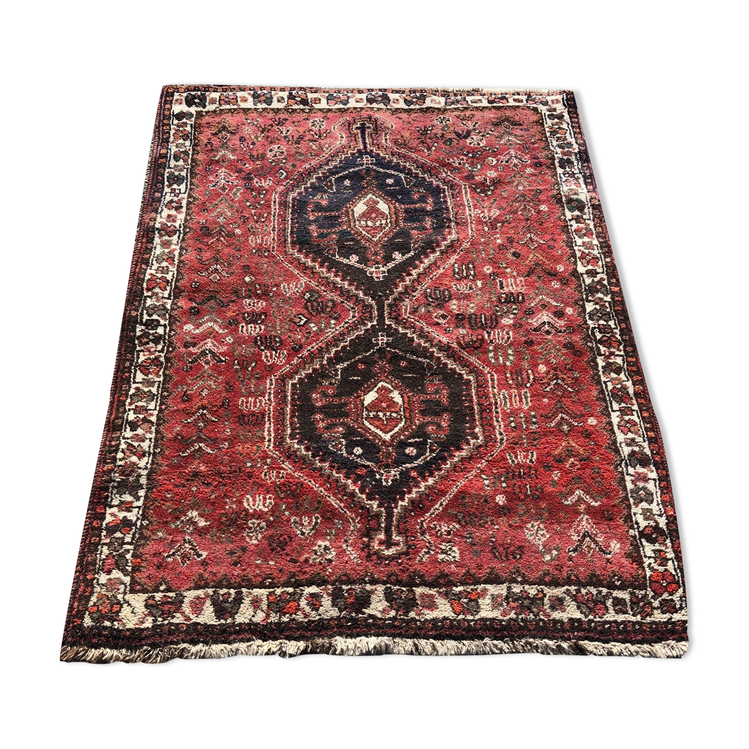 Oriental Persian carpet Iran Shiraz 118 x 150 cm
