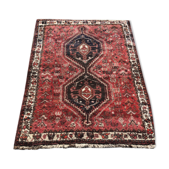 Tapis persan d'orient iran chiraz 118 x 150 cm