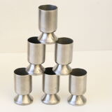 X6 stainless steel liqueur glasses