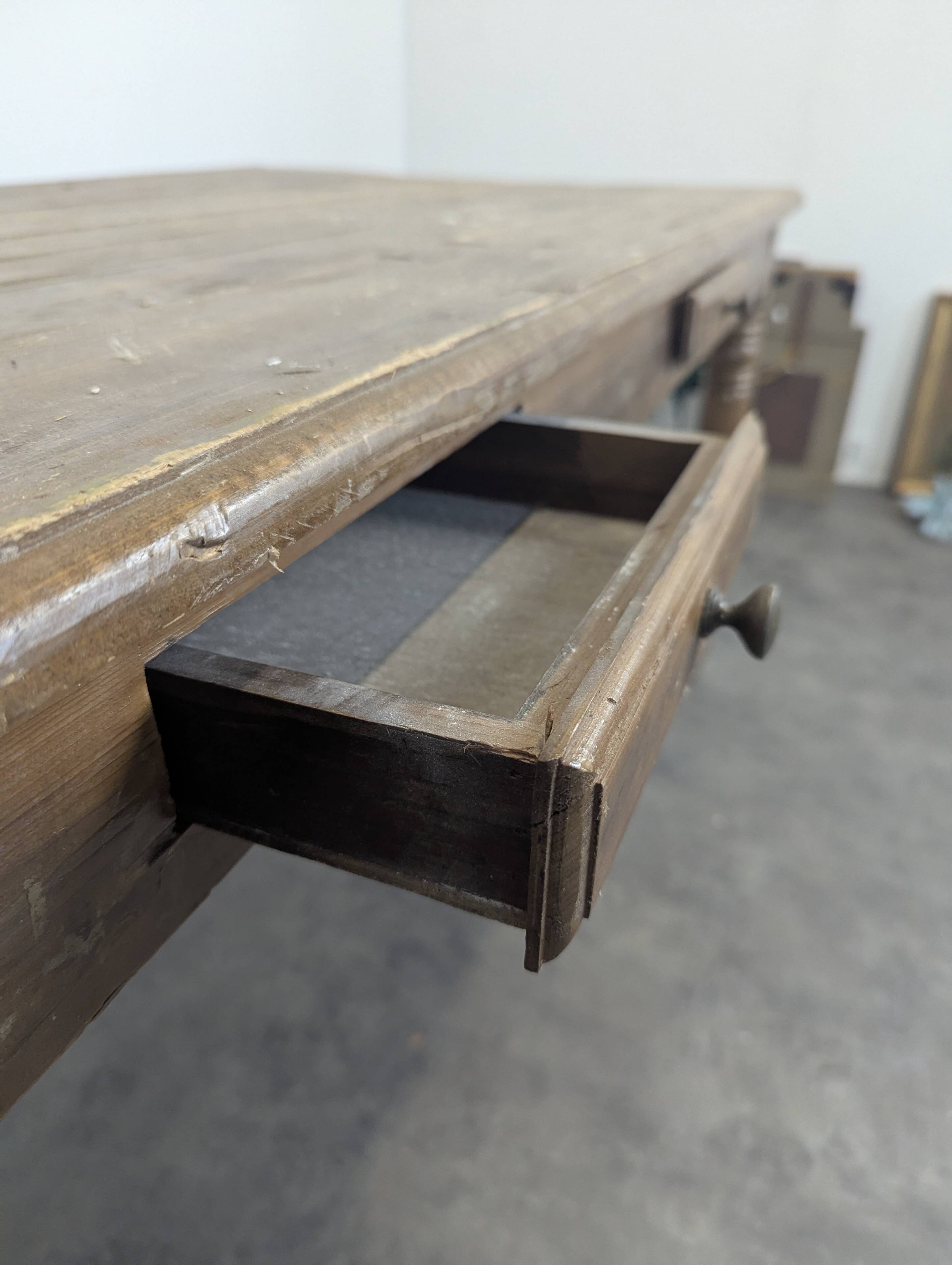 Rustic farmhouse table