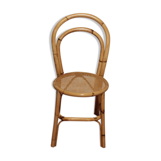 60's-70's bamboo bistro chair and canning