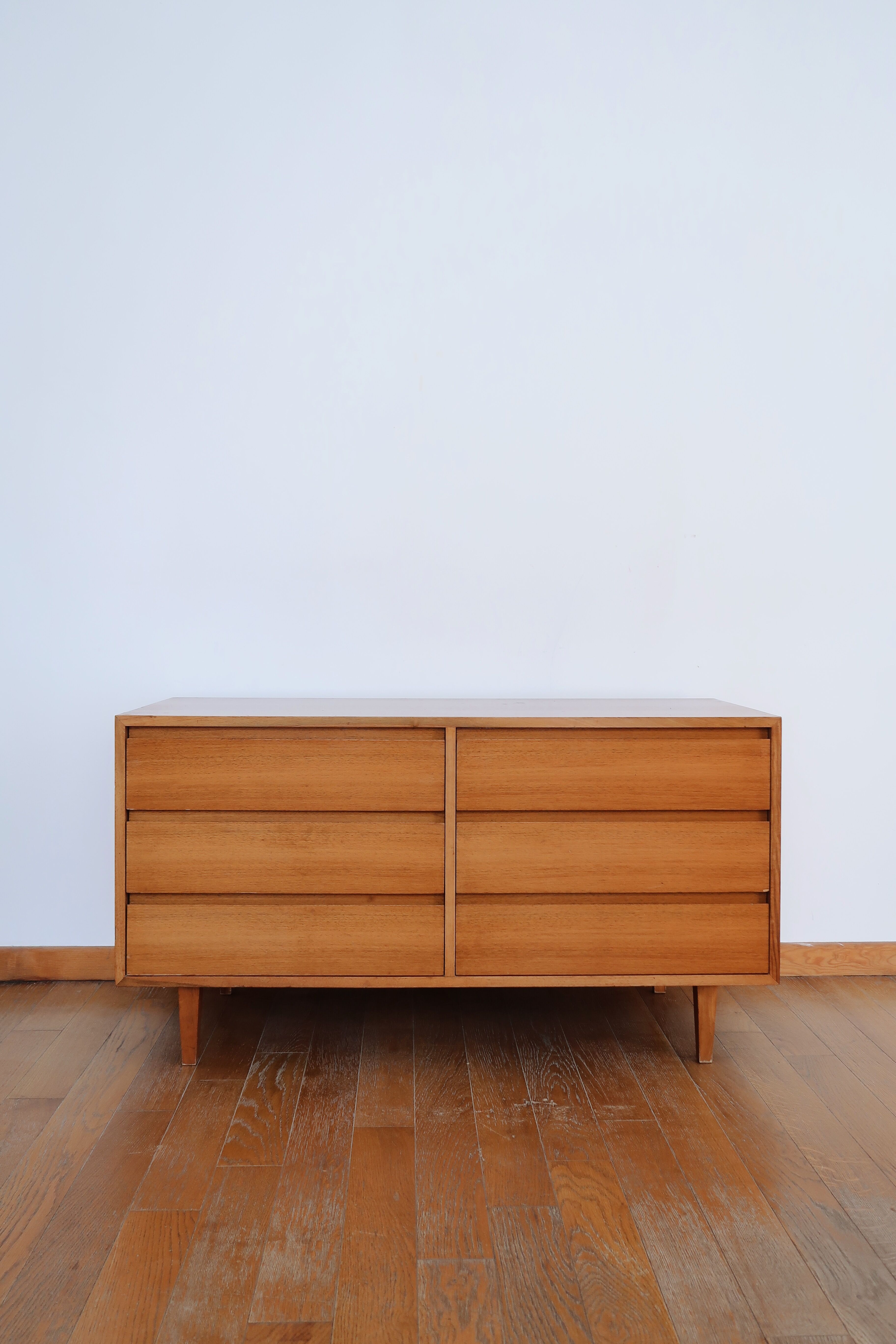 Scandinavian low chest of drawers