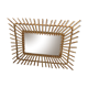 Vintage wicker mirror