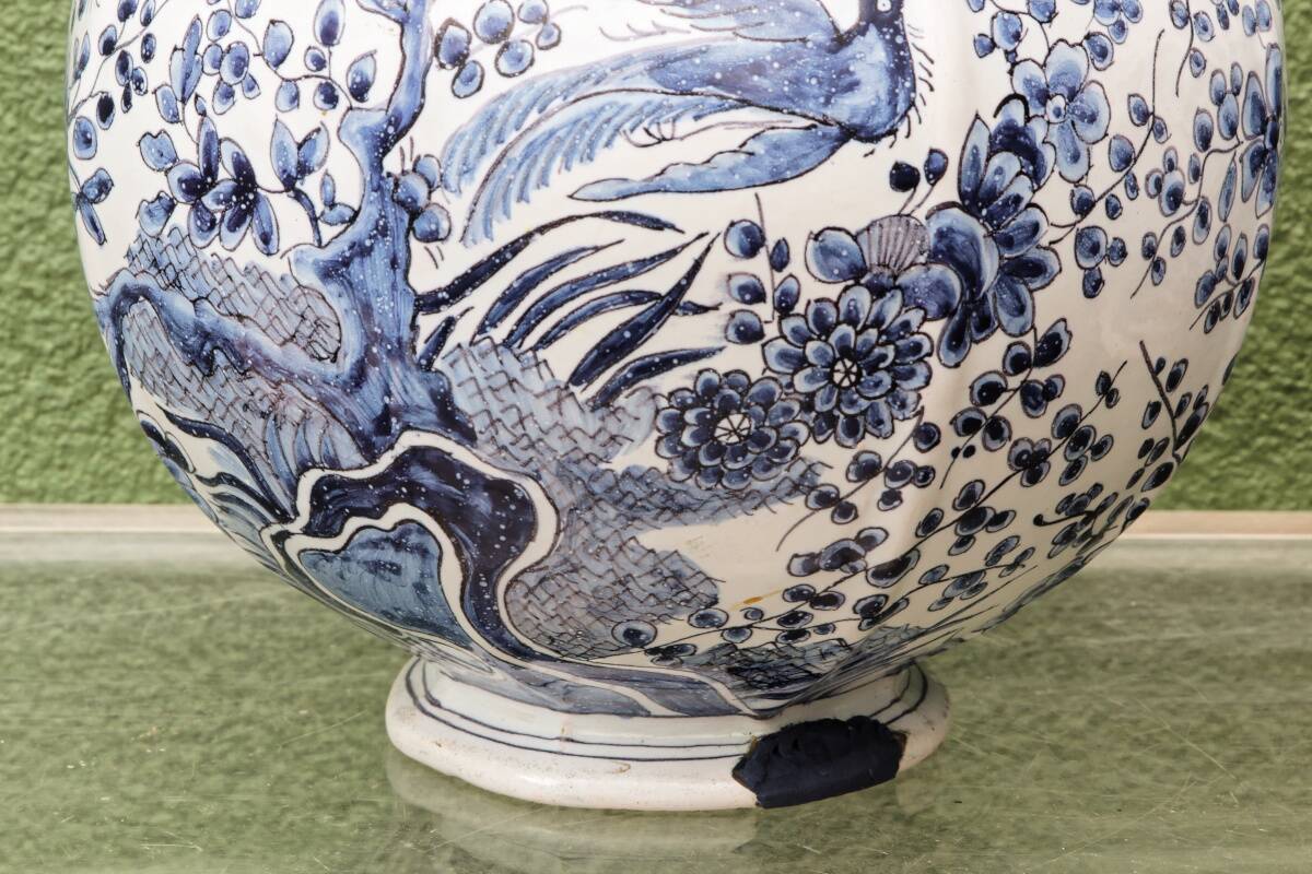 Paire de potiches couvertes, Delft, 18ème, Willem Van der Kool