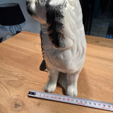 Pair of Staffordshire-type ceramic dogs - King Charles - 20th century