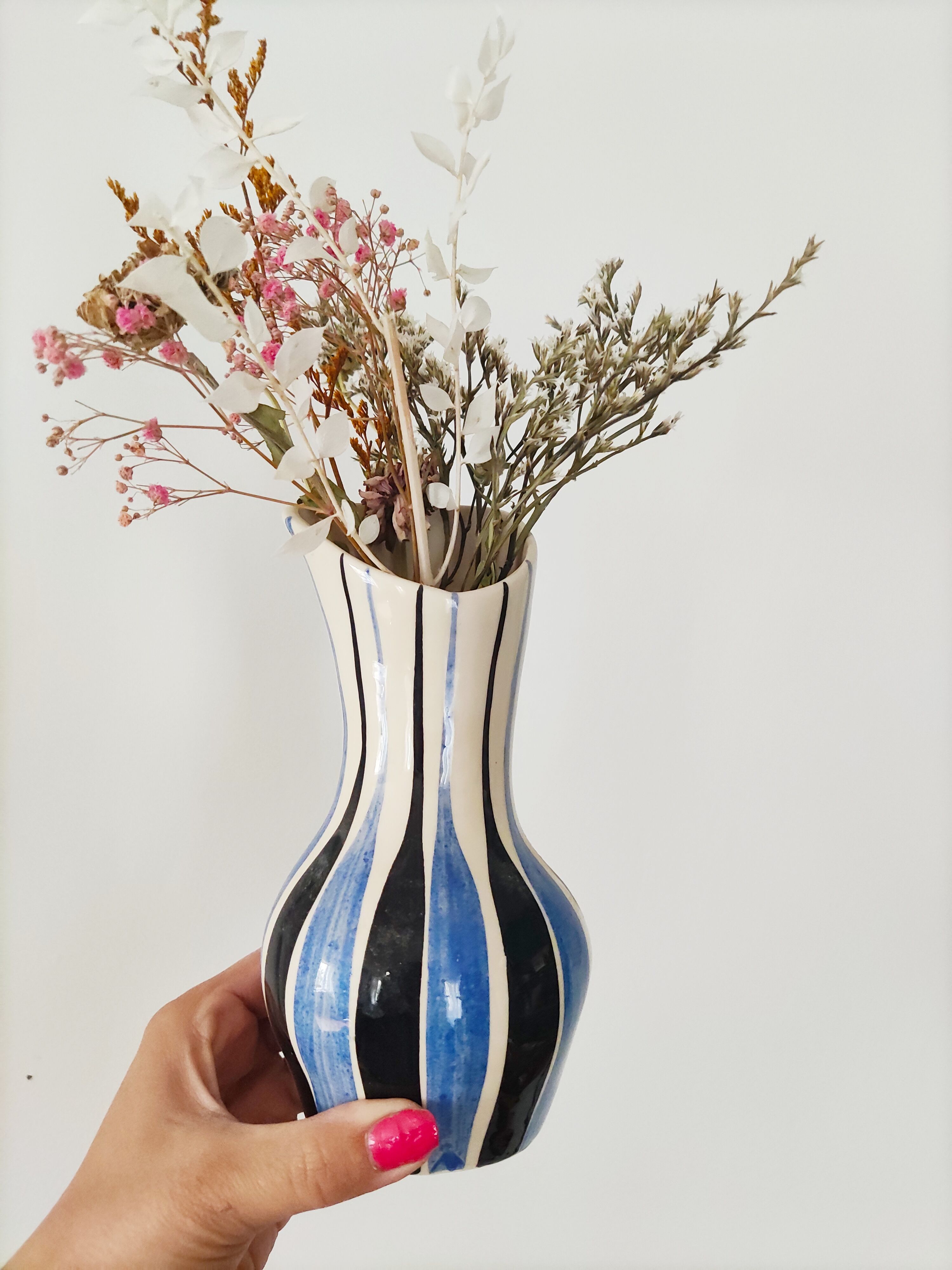 Ceramic vase signed poet laval