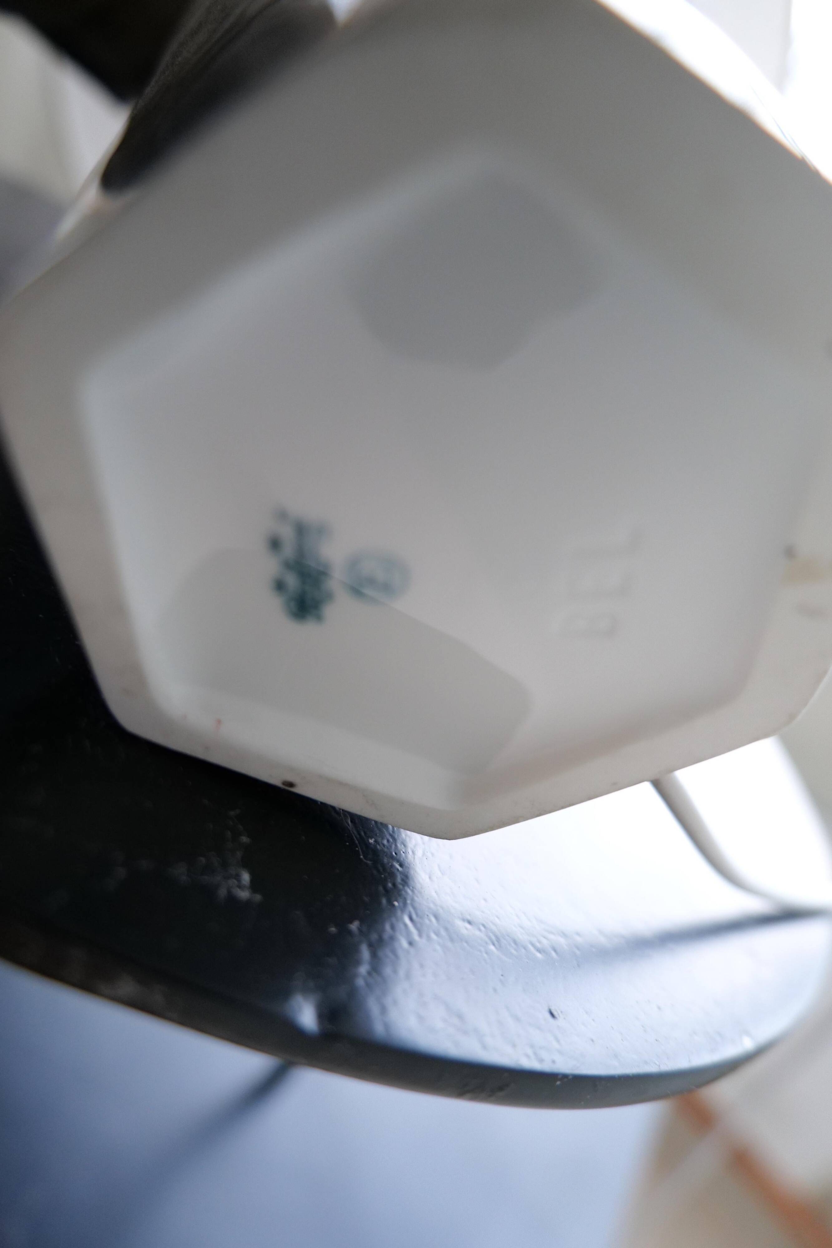 Art Nouveau ceramic table lamp Rörstrand Sweden, 1900