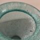 vase Karcagi Fátyolüveg cracked glass turquoise / blue-green water Hungary