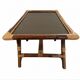 Bamboo and rattan coffee table