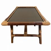 Table basse bambou et rotin