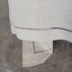 Drap/ nappe/ rideau en toile pur lin "Fleur bleue"